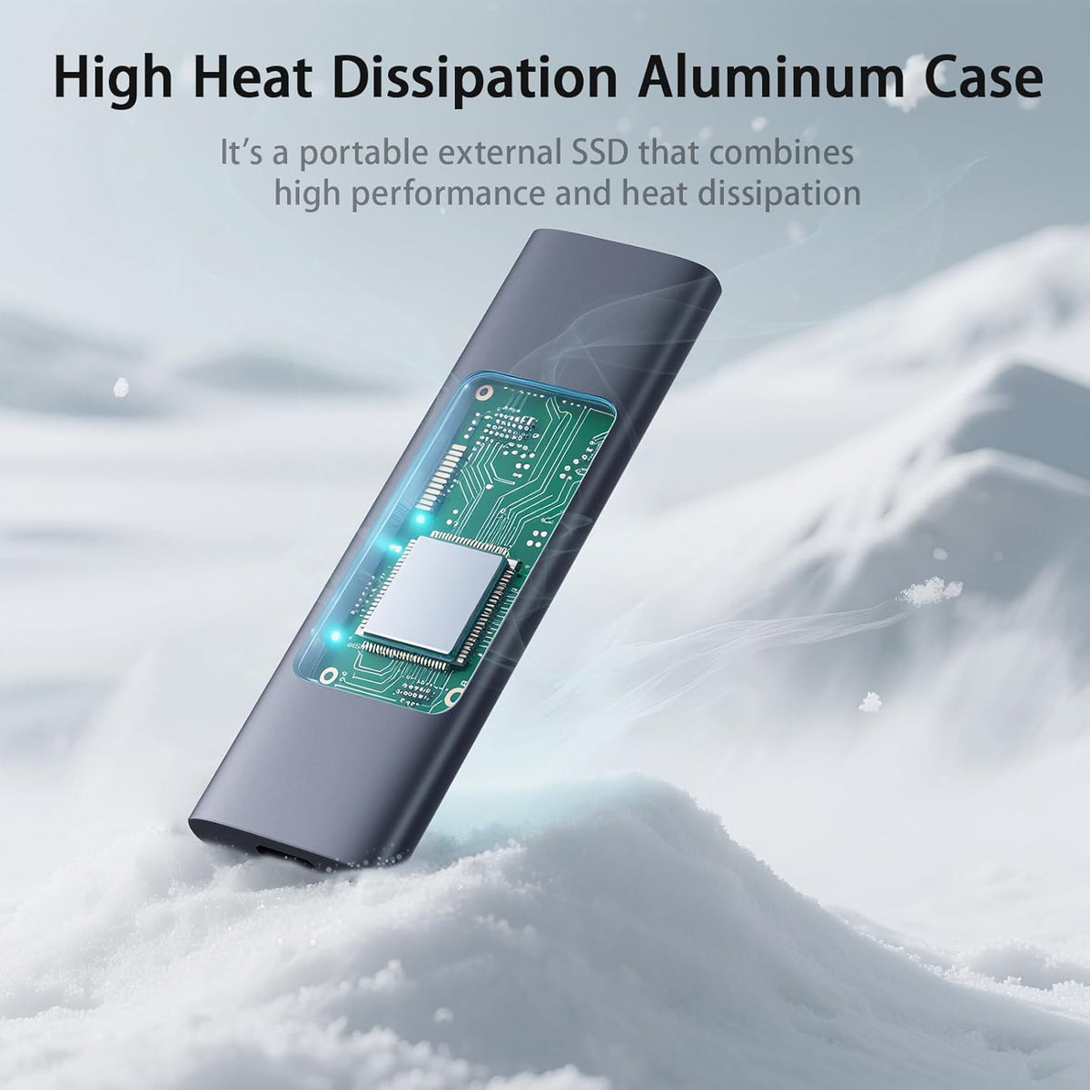 1TB External SSD - Portable SSD External Solid State Drive, 1000MB/s,USB 3.2 Gen2 Type-C, Aluminum Alloy, External Hard Drive for iPhone15/16,Android, Mac, Windows -PS1008