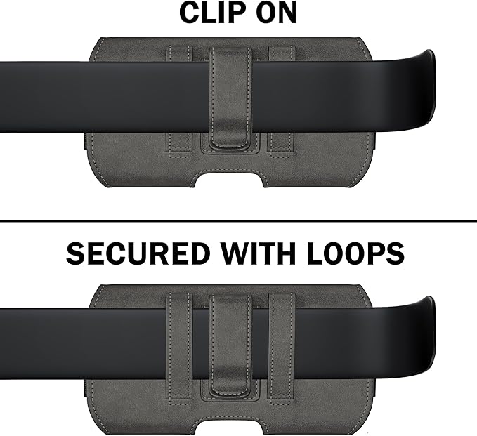DeBin Holster for Samsung Galaxy Ultra Models s26 s25 s24 s23 s22 s21, Note 20, A13, A32, A02s A03s, A12 A11 A71 A13 Cell Phone Belt Holder Clip Case Pouch Cover (Fits Protective Case on) Pewter