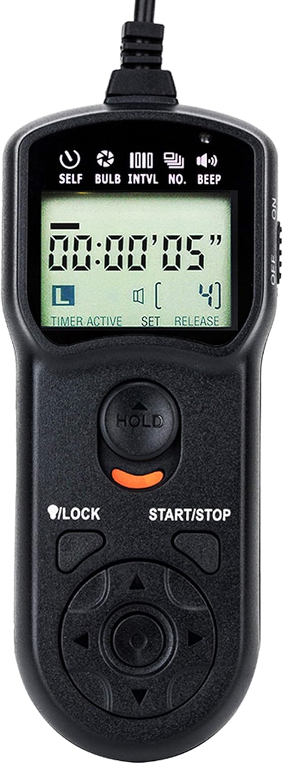 JJC Intervalometer Timer Remote Shutter Release Time Laspe for Panasonic G7 G9 II G85 GH7 GH6 GH5 GH5S GH4 S5 S1 S1R S1H GX8 GX7 FZ300 FZ1000 FZ2500 FZ200 FZ150 FZ100 FZ50 G6 G5 GH3 GH2 Camera & More