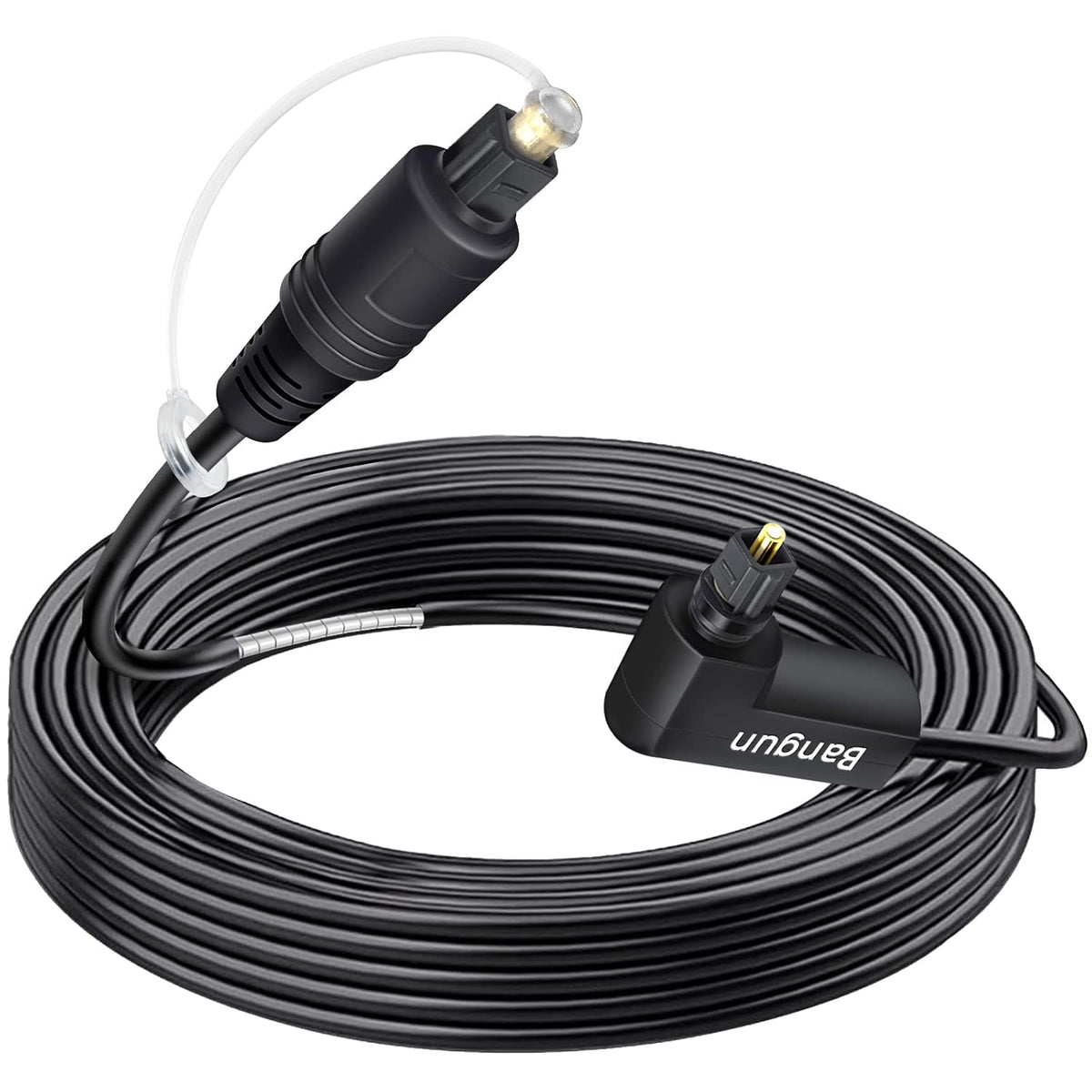 90 30 Armored Degree Optical Audio Cable, feet Optical Cable, Slim Digital Audio Fiber Optic Cable Toslink, Compatible