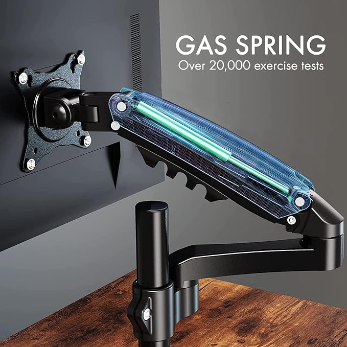 Spring LCD Monitor Arm with USB and Multimedia Ports for: Sceptre Curved 24 75Hz Professional LED Monitor 1080p 98% sRGB HDMI VGA Build-in Speakers Machine Black 2021