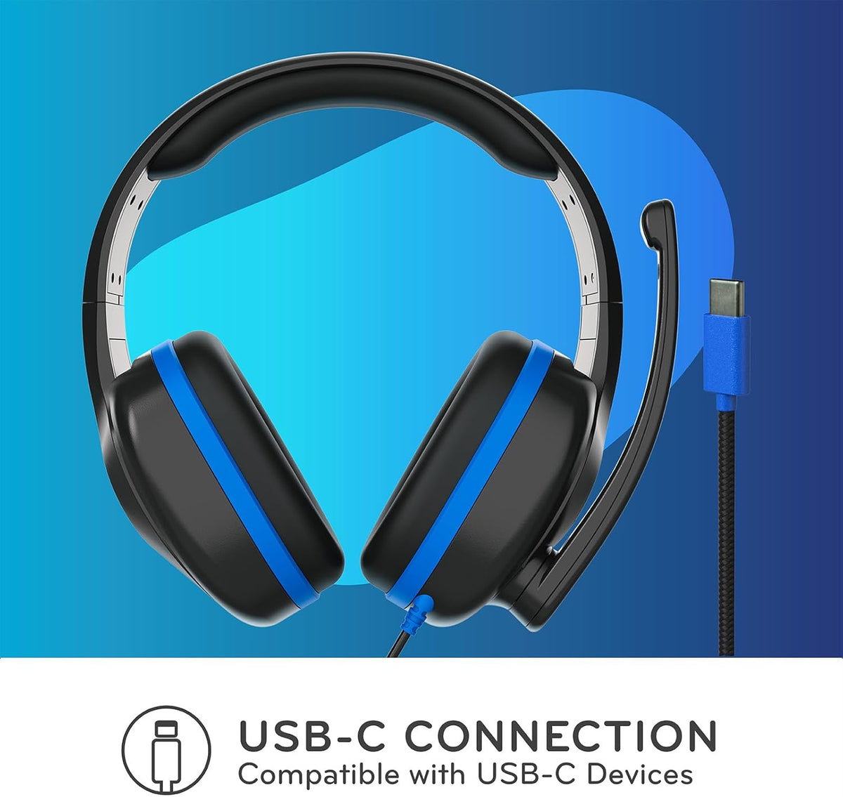 ThinkWrite Technologies TWT Audio REVO TW330, Premium Wired Over-Ear Headset with USB-C Plug, Noise Reducing Headset with Mic Boom