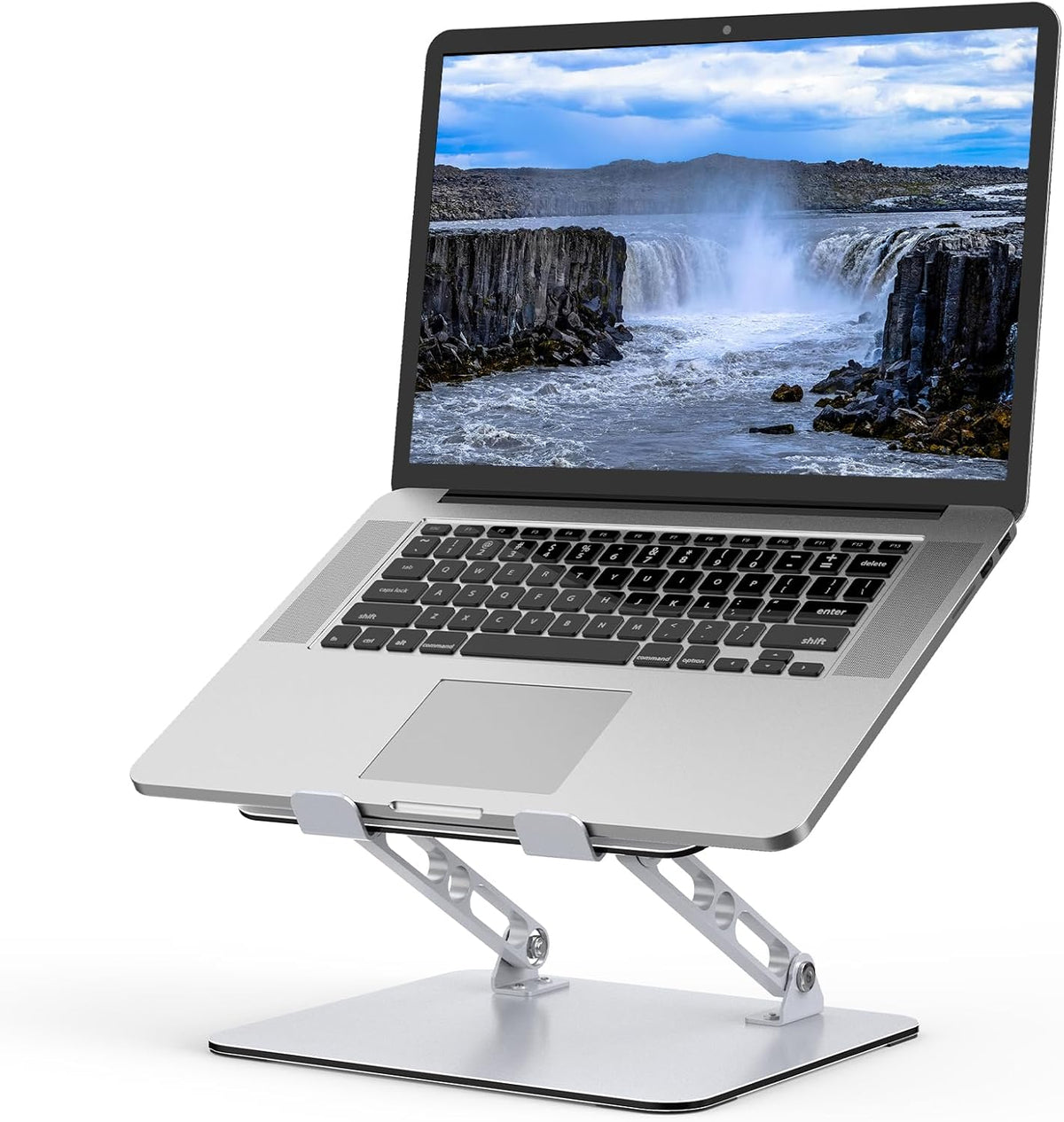 Gogoonike 10-15.6 Laptop Stand for Desk, Adjustable Laptop Riser, Metal Foldable Computer Stand Holder Portable