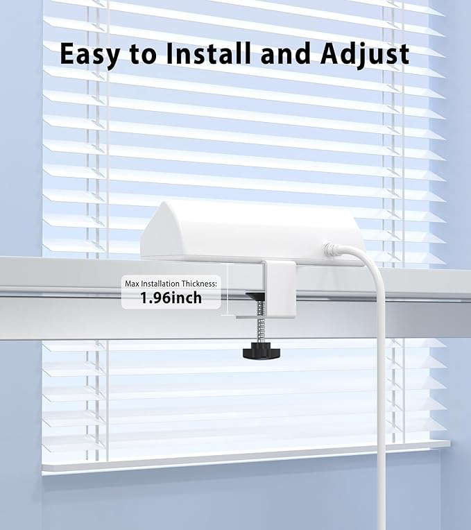 Jgstkcity Desk Clamp Power Strip USB C 45W,8 USB,10FT Cable,White
