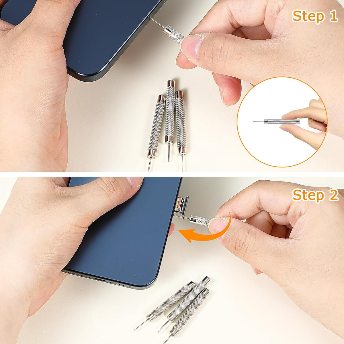 10PCS Sim Card Removal Tool Phone Tray Ejector Tool Sim Card Pin Needle Remover, Sim Card Key Compatible with Phone All Smartphones Models Cell Phone Ejector Opener (10)