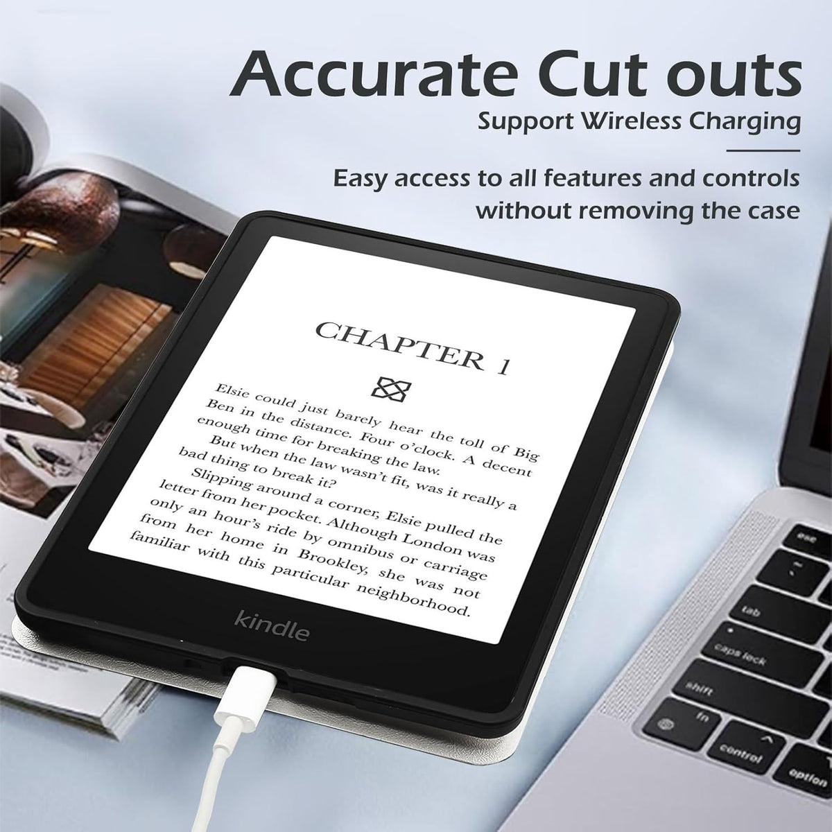Idocolors 7" Paperwhite(12th Gen-2024), 6(KPW6) Paperwhite(2024), Cute Case for Kindle New e-Reader Kindle Paperwhite