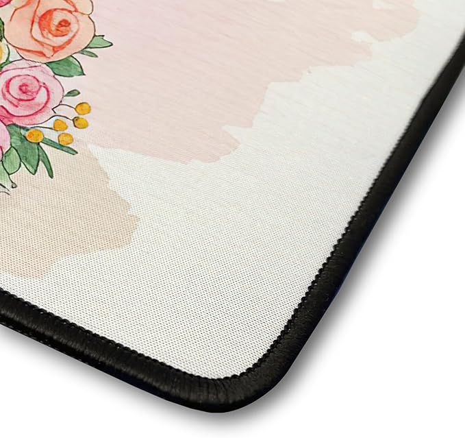 Happy Mother's Day Brussels Griffon Love Dog Mom Heart Flower Desk Mat Full Keyboard Mouse Pad Griff Dog Lover Large Mousepad 12004