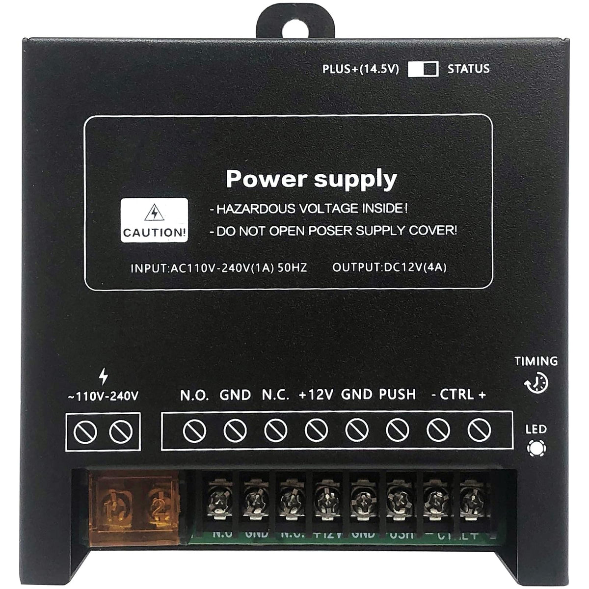 Access Control System Kit with Remote - 600lbs Holding Force Fail-Safe Electromagnetic Lock, Metal Keypad, 12V Power Supply, Exit Button & Doorbell