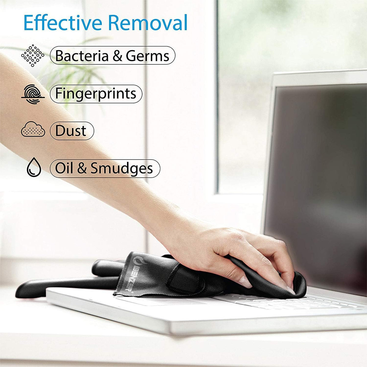 IBENZER MF01S-6P-A Microfiber Cleaning Cloths for Electronics Micro Fiber Camera Lens Cleaning Cloth, Glasses, Screens