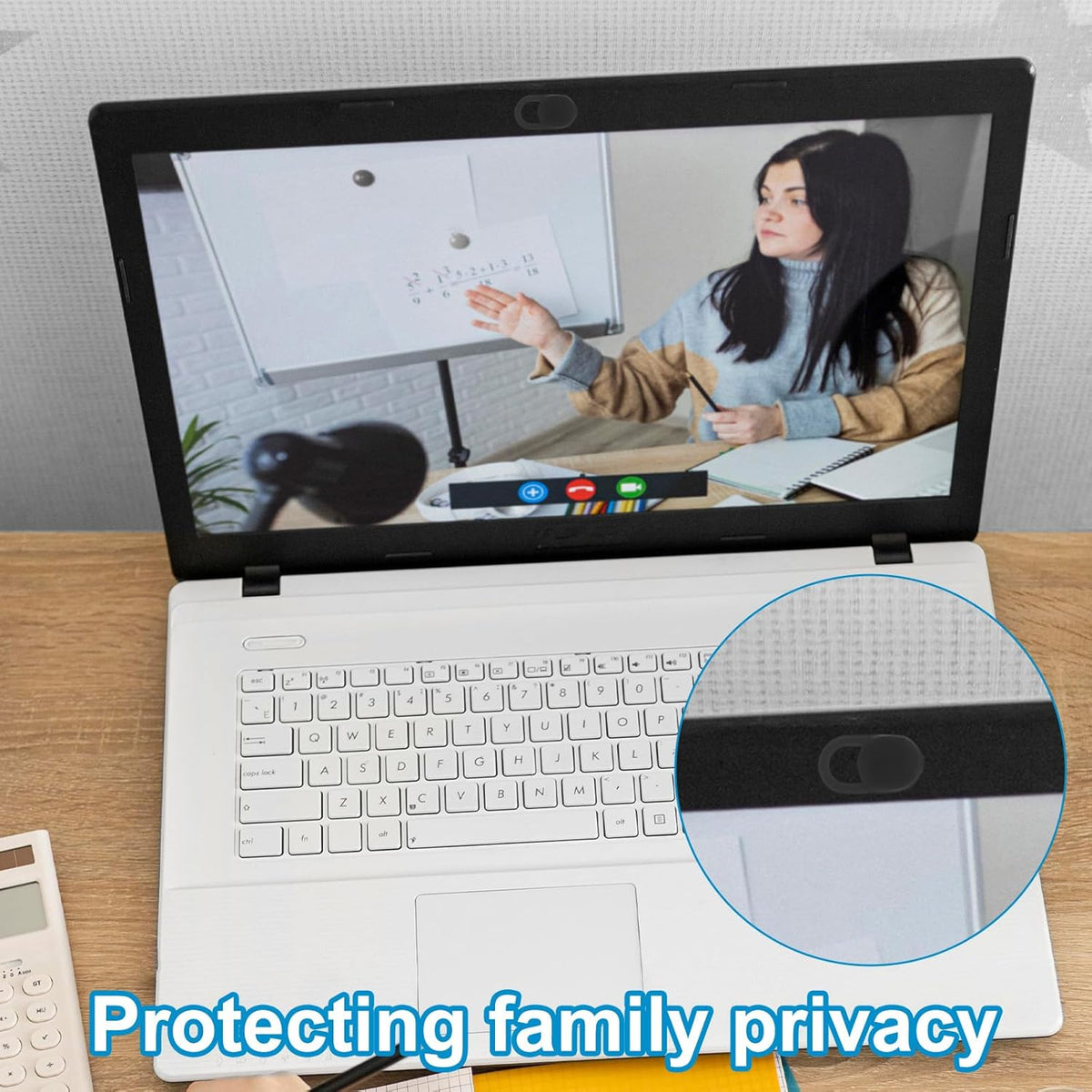 Goktvai 50pcs Laptop Camera Covers, Black Ultra-Thin Front Webcam Privacy Phone Camera Cover Slide Webcam Protects Your