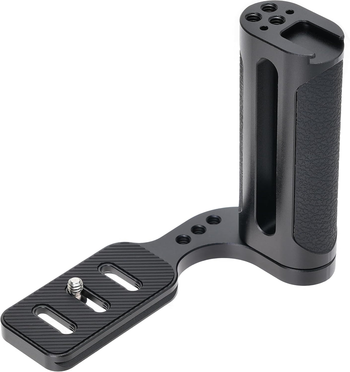 FOTGA 1/4"-20 Universal Side Handle Hand Grip Holder Video Stabilizer with Arca Swiss Base Plate