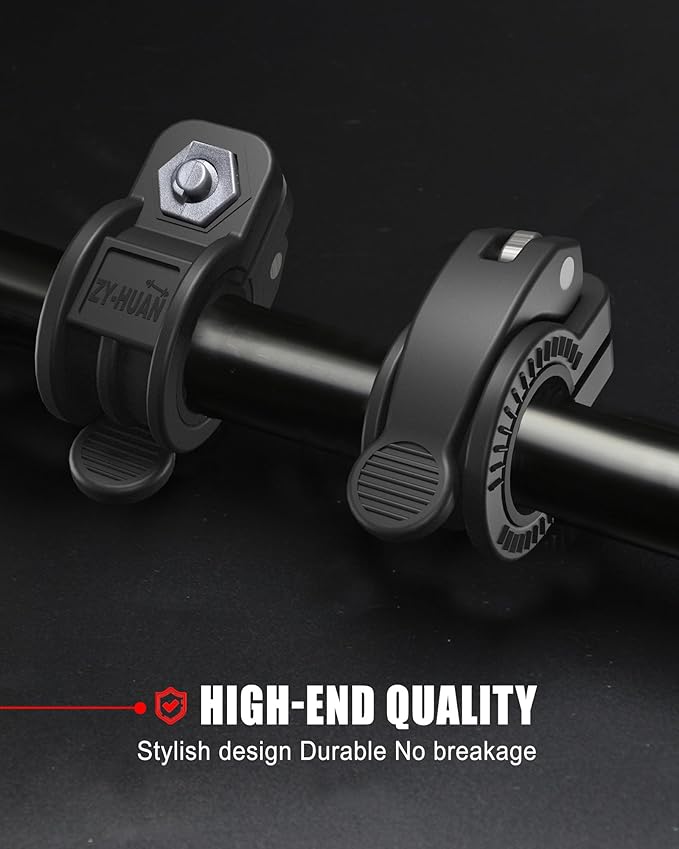 ZY-HUAN 1 Inch Barbell Clips, Adjustable Barbell Collars 23–30mm, Weight Clips for Dumbbells, Nylon Clamps with 6 Inserts