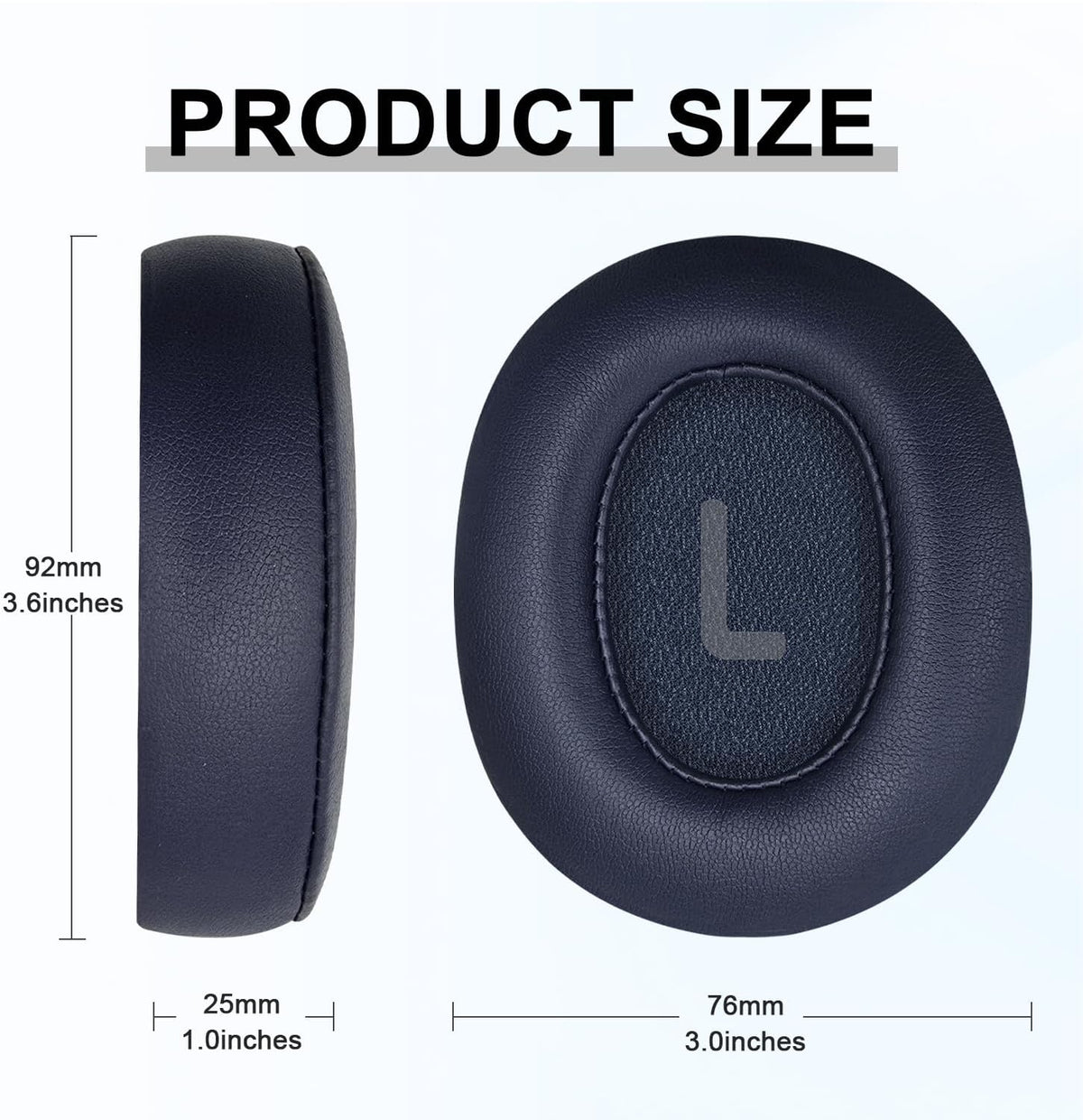 Replacement Ear Pads for JBL Tune 700(700BT)/710(710BT)/720(720BT)/750(750BT,750BTNC)/760(760NC)/770(770NC) Headphones, Headset Ear Cushions, Headset Earpads, Ear Cups Cover-Blue