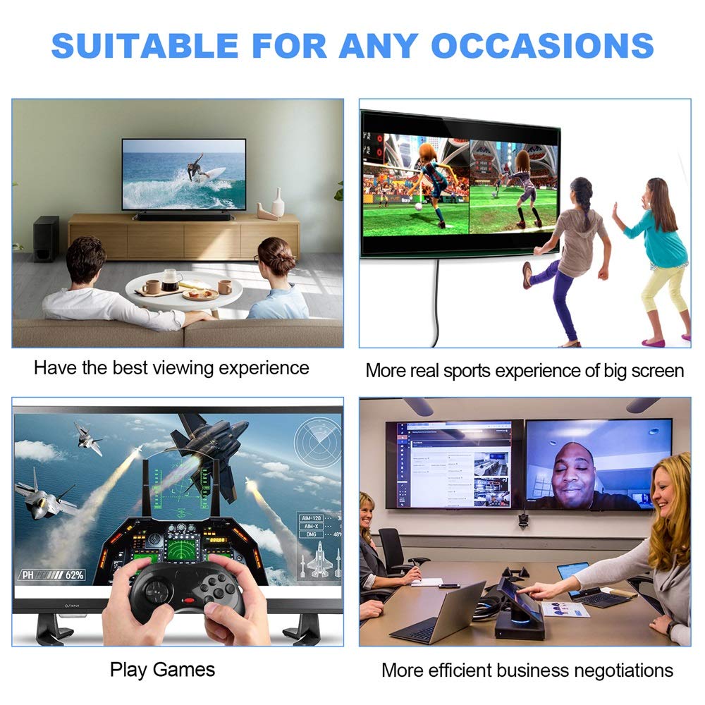 8K 1.4 25ft 20ft 7m, 4K 144Hz, 8K 60Hz, HBR3(7680x4320 32.4Gbps, 1.4 23ft DisplayPort to Displayport Cable / Ultra HD