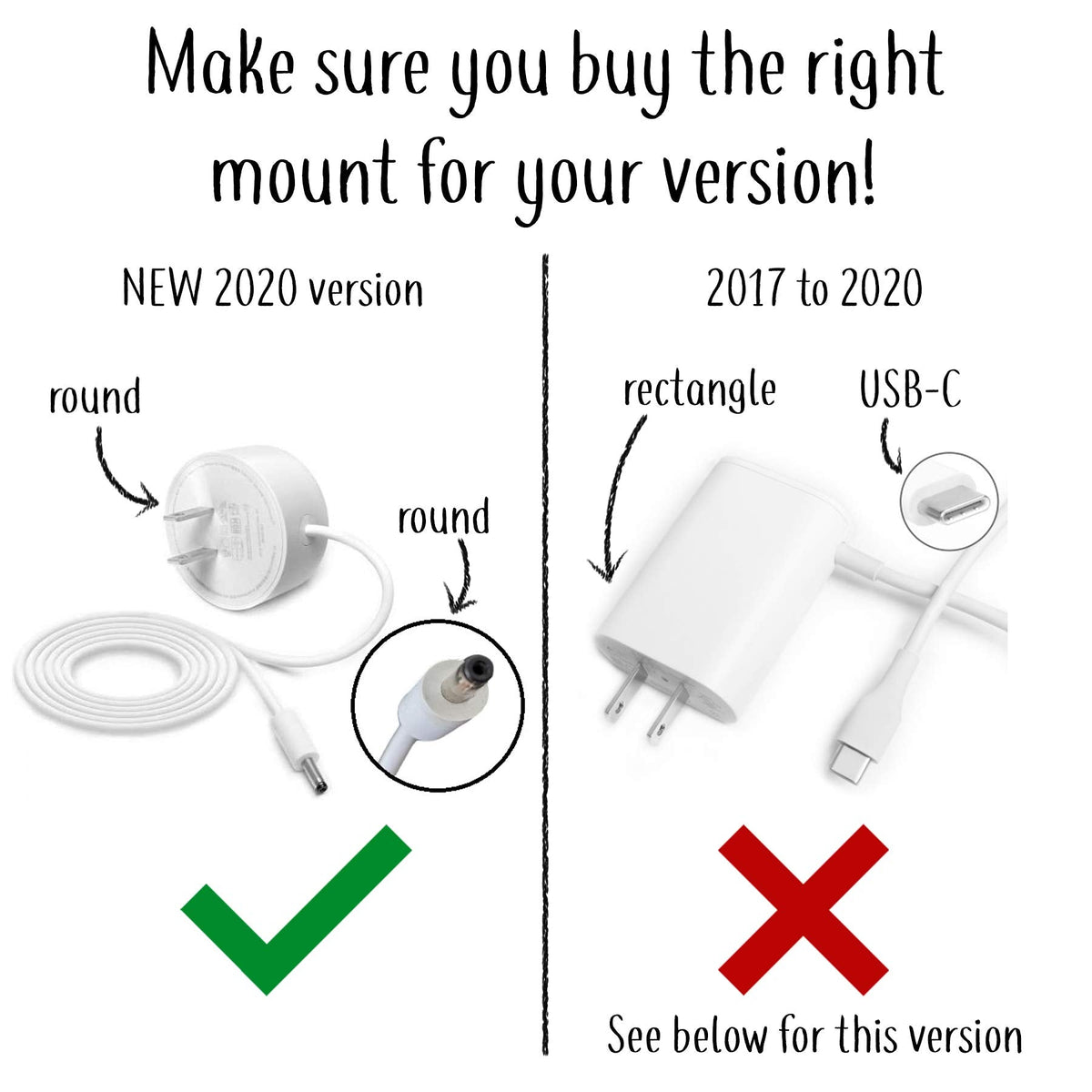 Google WiFi Outlet Holder Mount: [NEW 2020 - Present Version - Round Plug] The Simplest Wall Mount Holder Stand Bracket for Google WiFi Routers