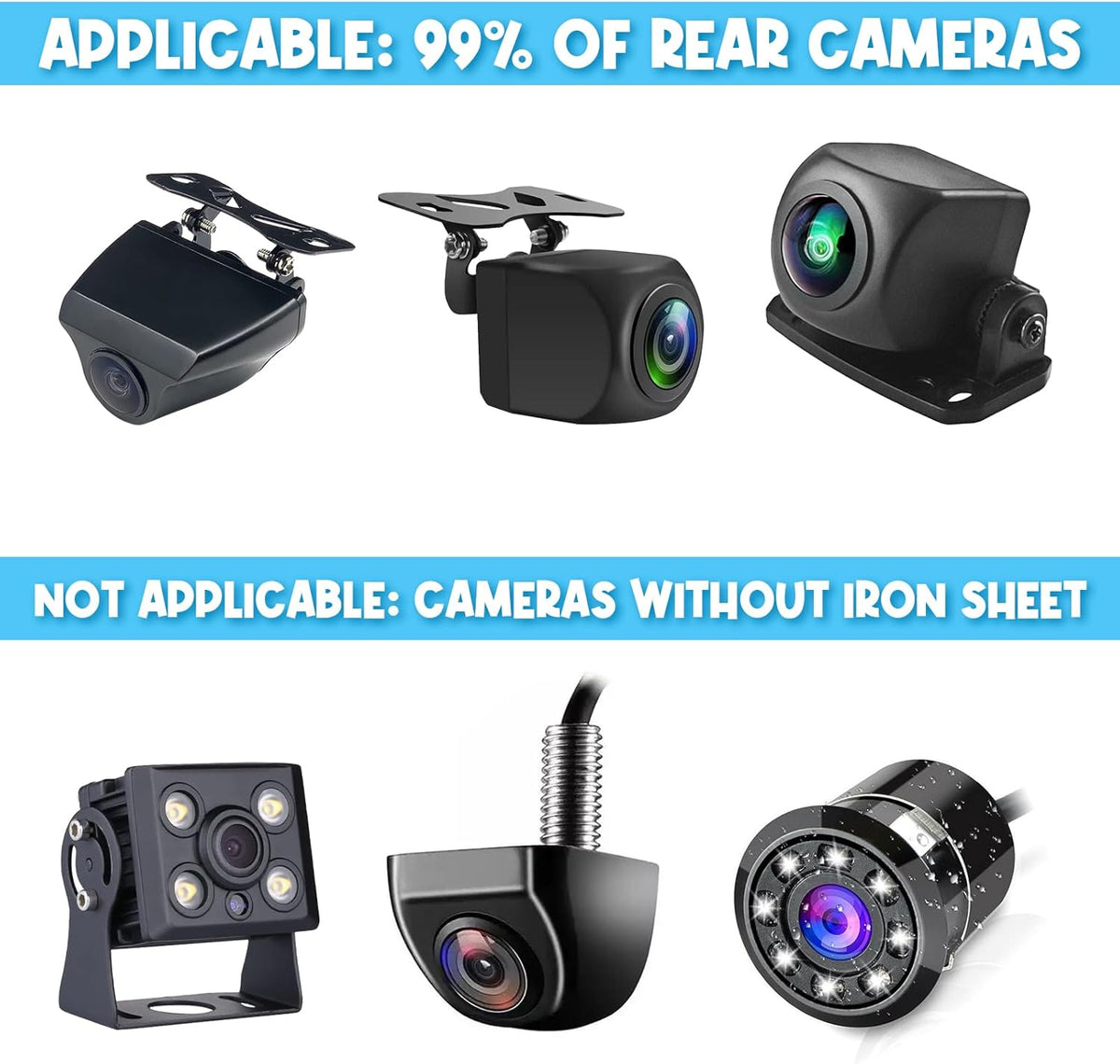 Giantree 1PCS Rear Camera Holder, Universal Dash Cam Rear View Camera Mount with A Screwdriver Tool, Adjustable Back