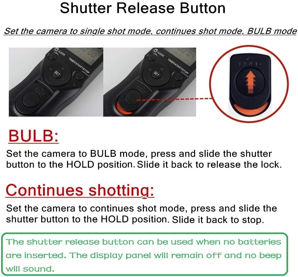 PHOLSY Camera Remote Shutter Release C8 Timer Shutter Release Cable with Intervalometer for Canon EOS R3, R5, 10D, 6DII, 1DXII, 1DXIII, 1DSIII, 1D C, 1DIV, 1DIII, 1D II N, 5DII, 5DIII, 5DIV, 5DS, 5D,
