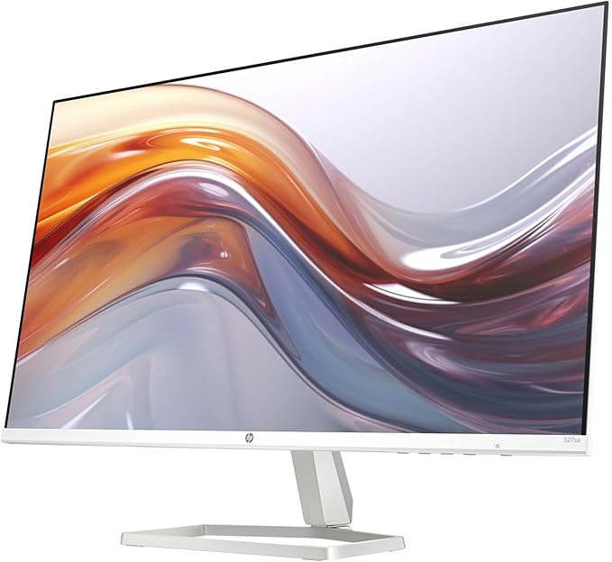 HP Series 5 527sa 27 FHD IPS Monitor with 5ms Response Time Flicker Free Anti-Glare Low Blue Light VGA HDMI &amp Dockztorm USB Port Expander White/Silver Color (94F48AA#ABA) 2 Pack