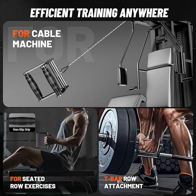 JOTUPLUN Cable Machine Attachment for Home Gym, Tricep Press LAT Pull Down Attachment, Cable Machine Accessories, Tricep Press Down Cable Attachment