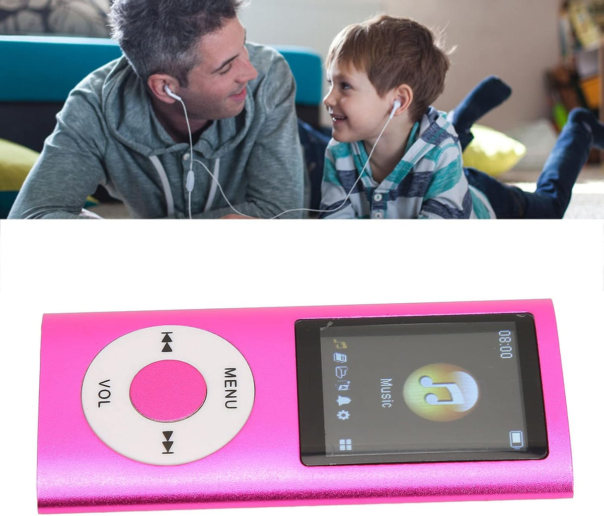 Generic MP3 Player with Lossless Sound, Memory Card Support, Easy to Use, Long Battery Life, Aluminum Alloy