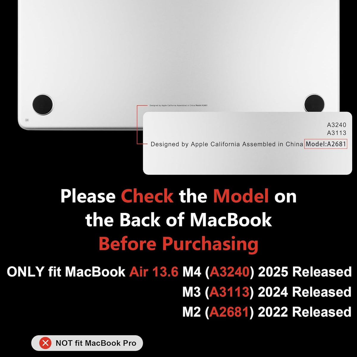 MEEgoodo Case for MacBook Air M4/M3/M2 13.6 inch 2025 2024 2022, Fit Model A3240 A3113 A2681, Compatible with MacBook Air 13 inch, Laptop Hard Shell Case with Keyboard Cover, Forest of Mushrooms