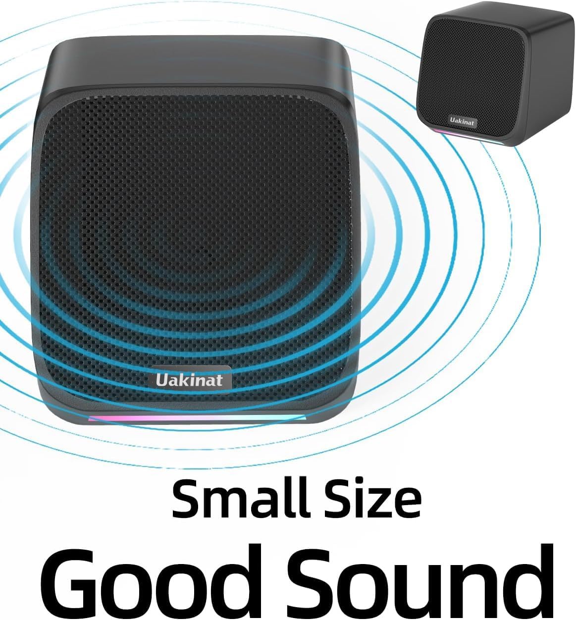 Computer Speakers,Computer Speakers for Desktop PC,Desktop Speakers,Small Computer Speakers USB Powered 3.5mm Aux Speaker for PC,Laptop,Tablet,Phone