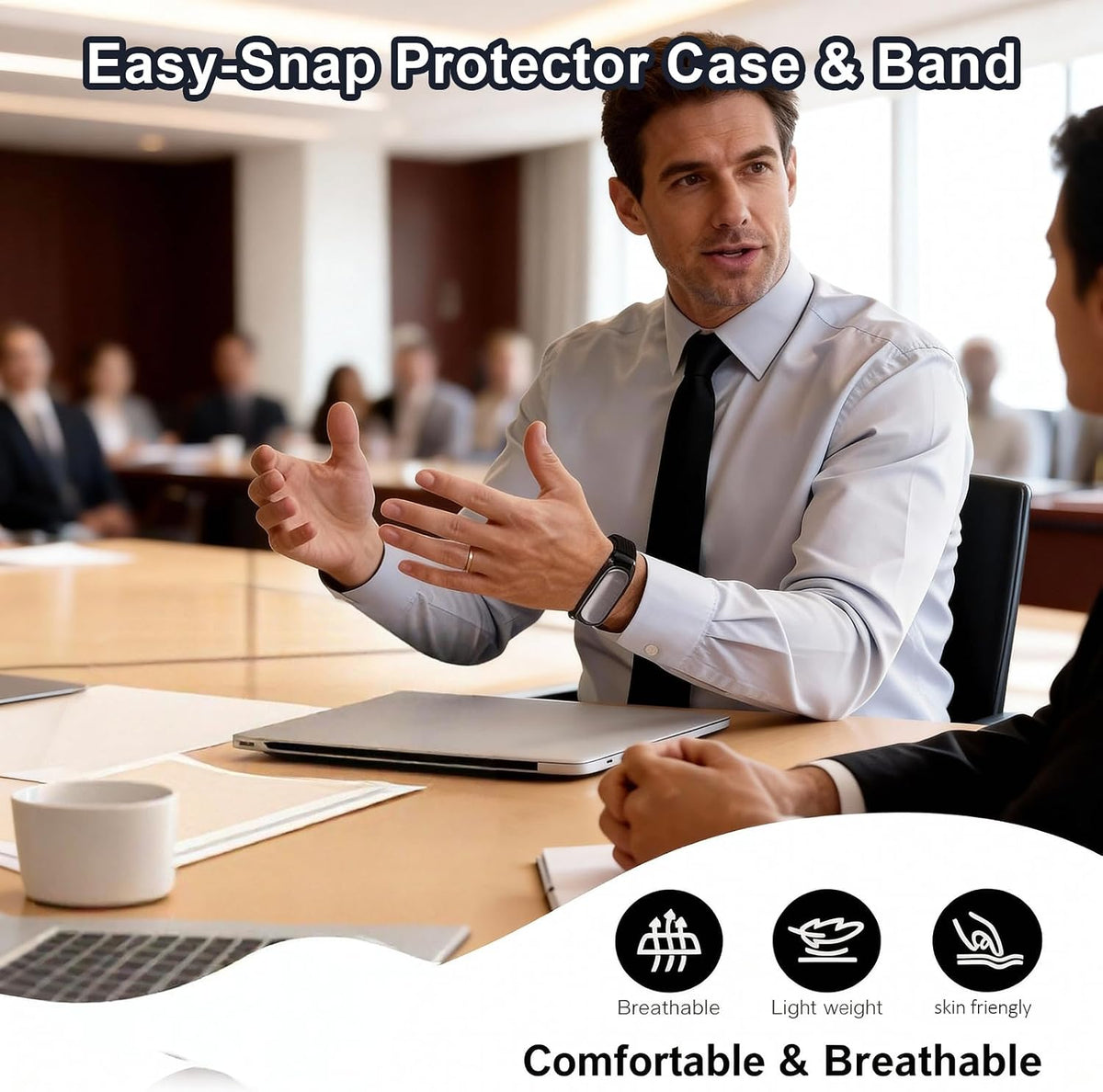 Hubaltuye Compatible Bee AI Wearable, Plaid Note Pin, PN AI Wristband, Replacement Band + PC Frame for PN AI Recorder