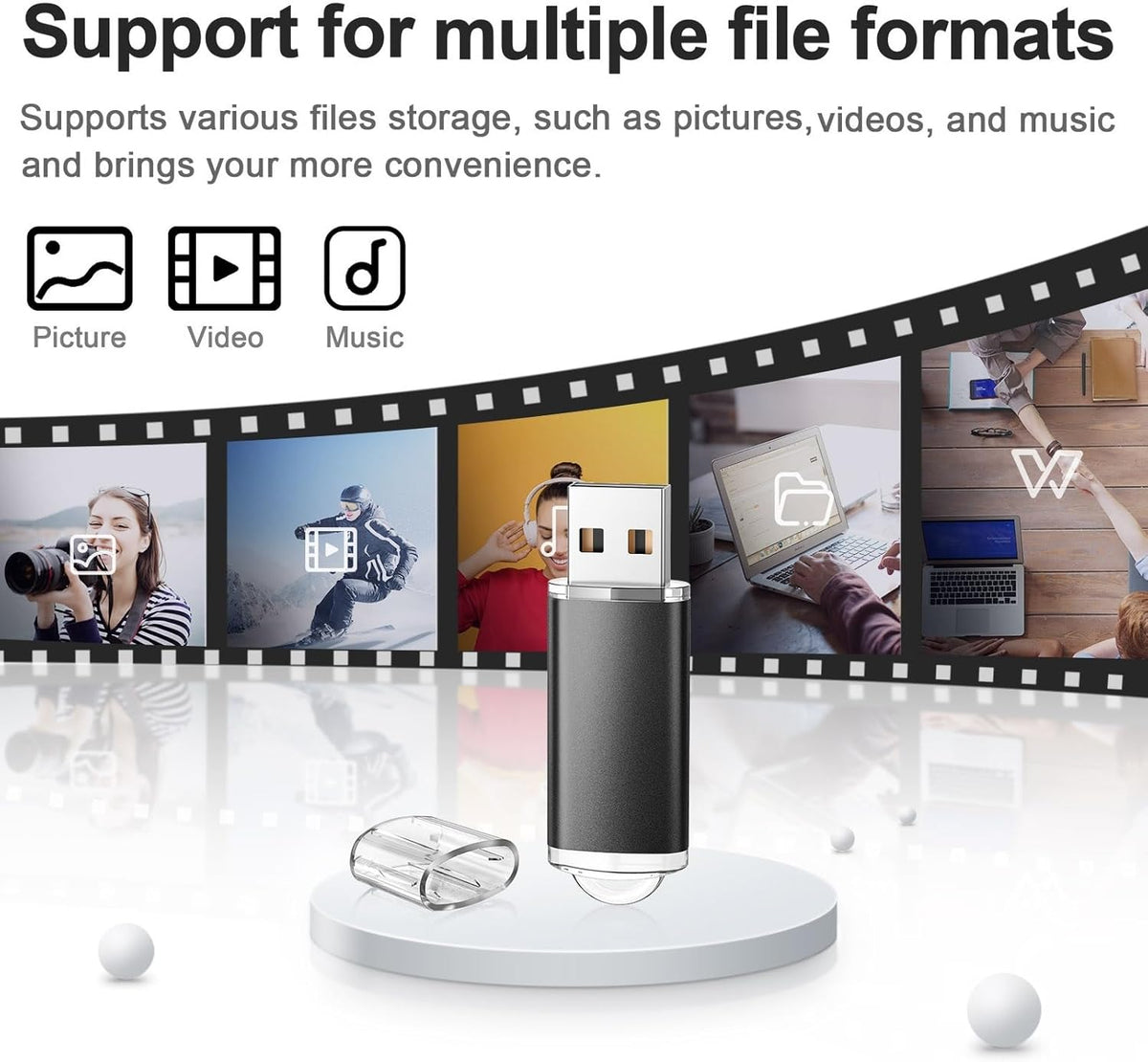TOPESEL 16GB 10 Pack USB Flash Drive Flash Drive 2.0 Memory Stick Fold Storage Thumb Stick Jump Drive Pen Swivel Design for PC laptops, Tablets, TVs, car Audio (5 Mixed Colors)