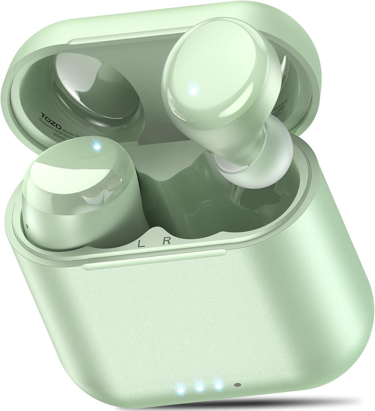 TOZO T6 Wireless Earbuds, Bluetooth 5.3 Ear Buds, Stereo Sound in Ear Headphones, 50 Hours Playtime, Wireless Charging Case, APP Customizable EQs, IPX8 Waterproof Earphones