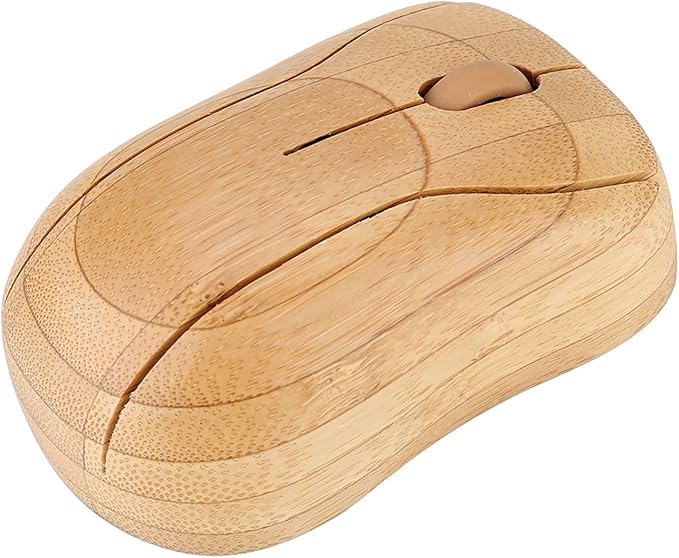 Usbc Mouse PC Laptop Computer Wooden Wood with 2.4GHz Bamboo Optical Mouse Cute Mouse Mouse Cute for PC Notebook Desktop