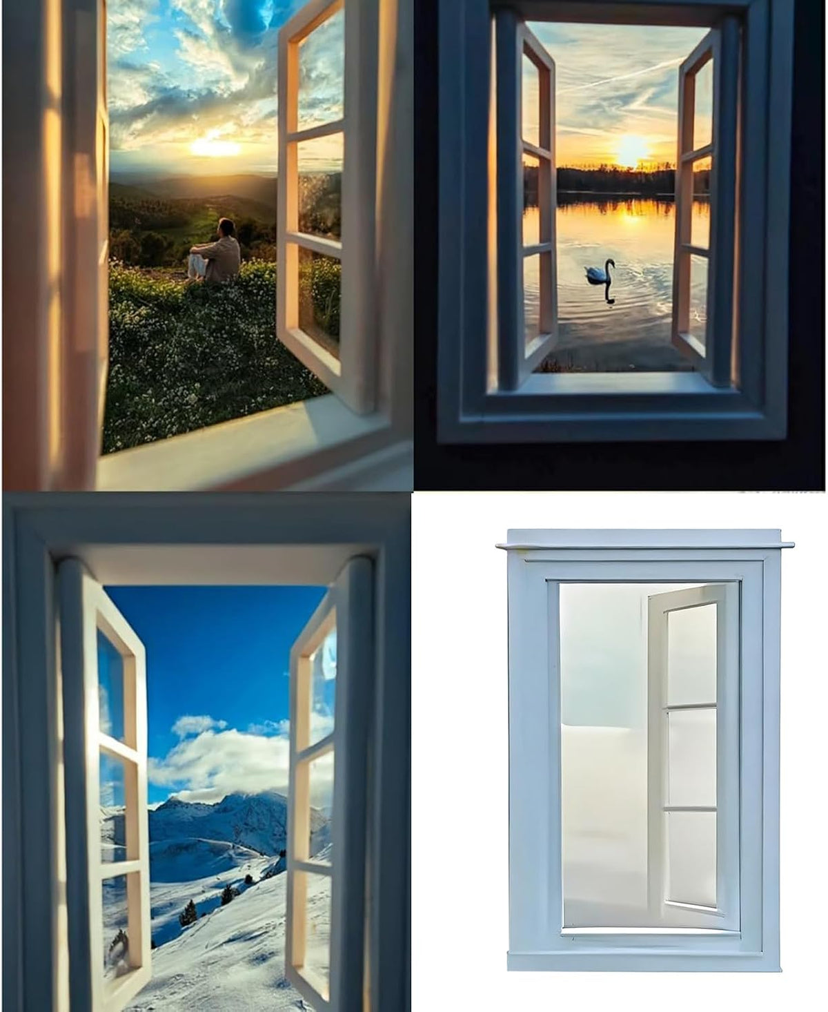 Generic Window Photo Prop | Portable Fun Picture Framing Viewfinder | Landscape Vacation Window Props - for Outdoor