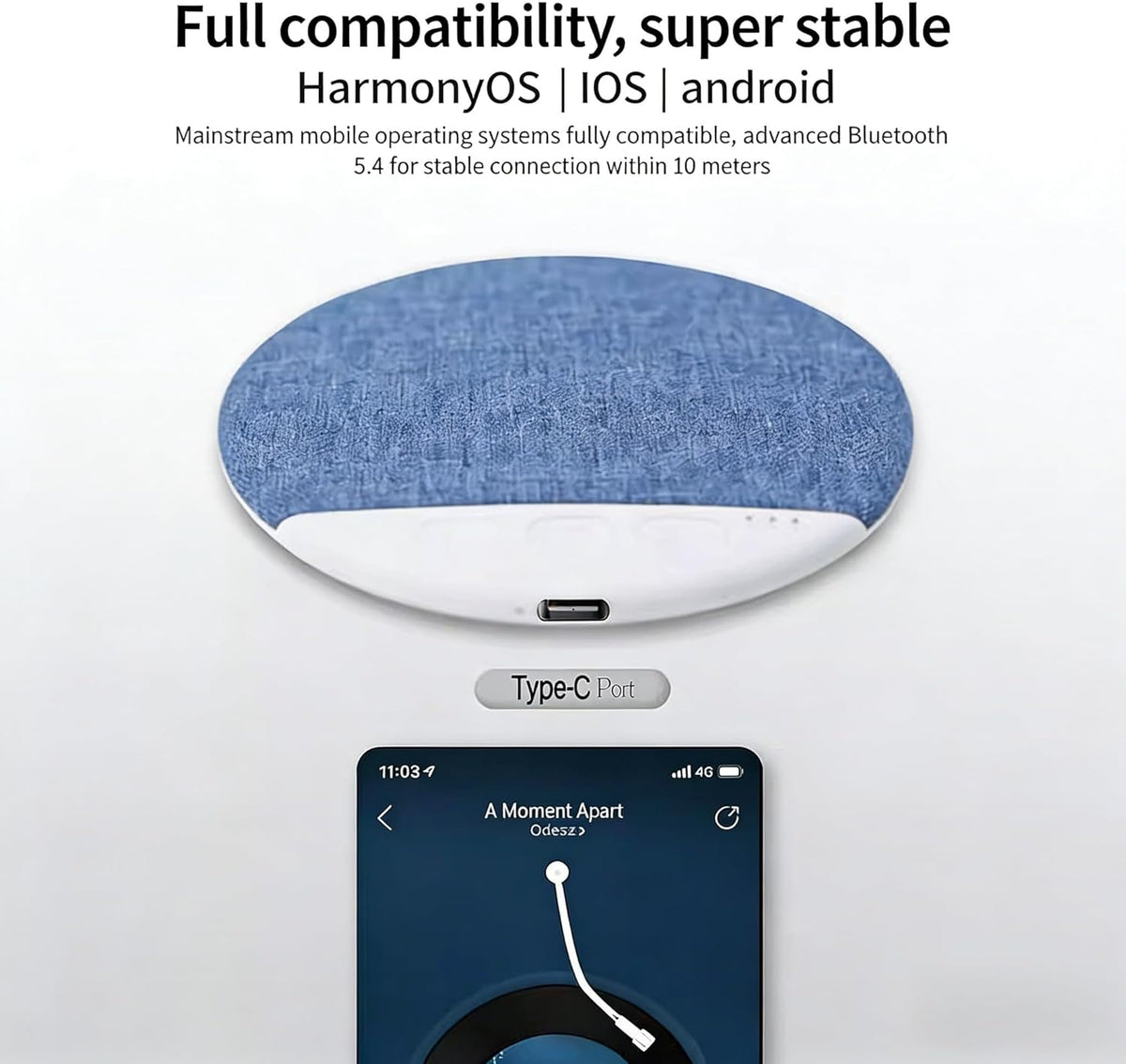 2026 48H New Bluetooth Pillow Speaker Pro for Sleeping, Under Pillow Speaker with Sleep Timer & White Noise, Thin