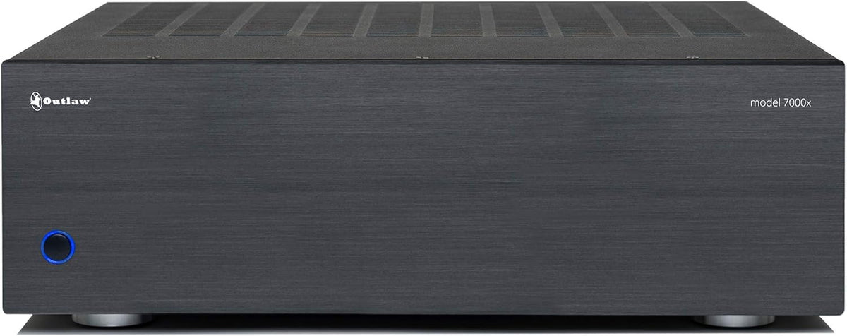 Outlaw Model 7000x 7000 x 7-Channel Power Amplifier | 7x130 Watts Continuous | High Current Amplifier | XLR & RCA Inputs |