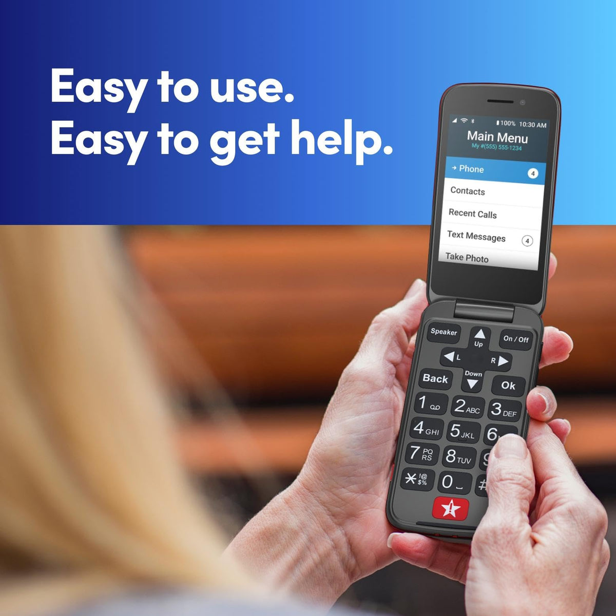 LIVELY Jitterbug Flip2 - Flip Cell Phone for Seniors - Not Compatible with Other Wireless Carriers - Must Be Activated Phone Plan - No SIM Needed