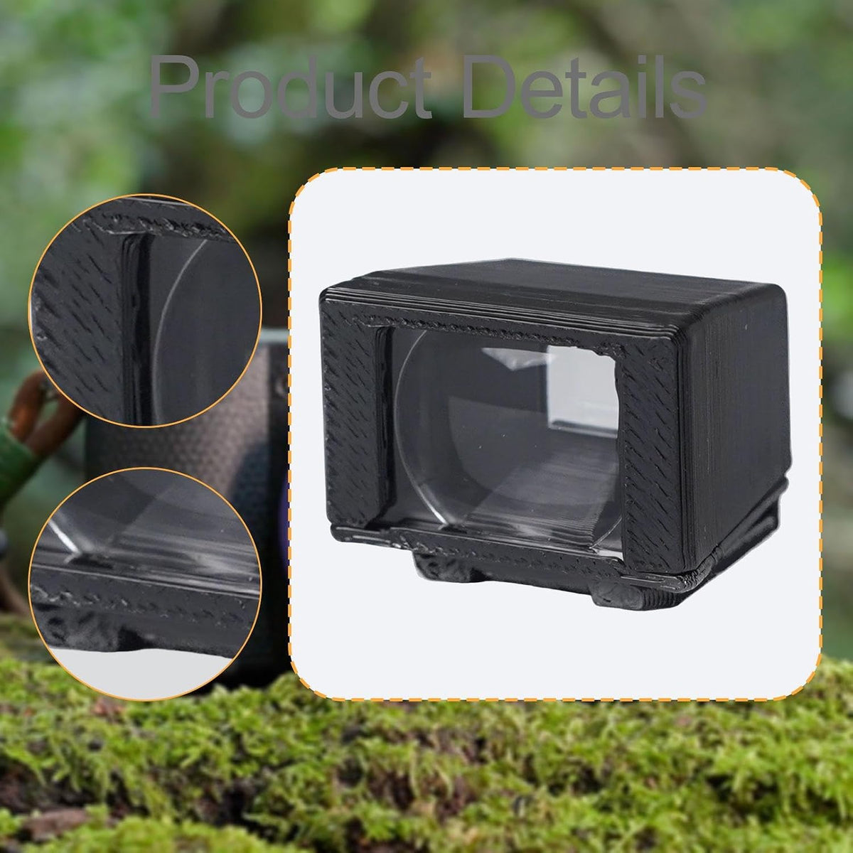 IAMDORE 28mm Camera Optical Viewfinder External Accessory Portable Spare Part Easy to Install PP Material Suitable
