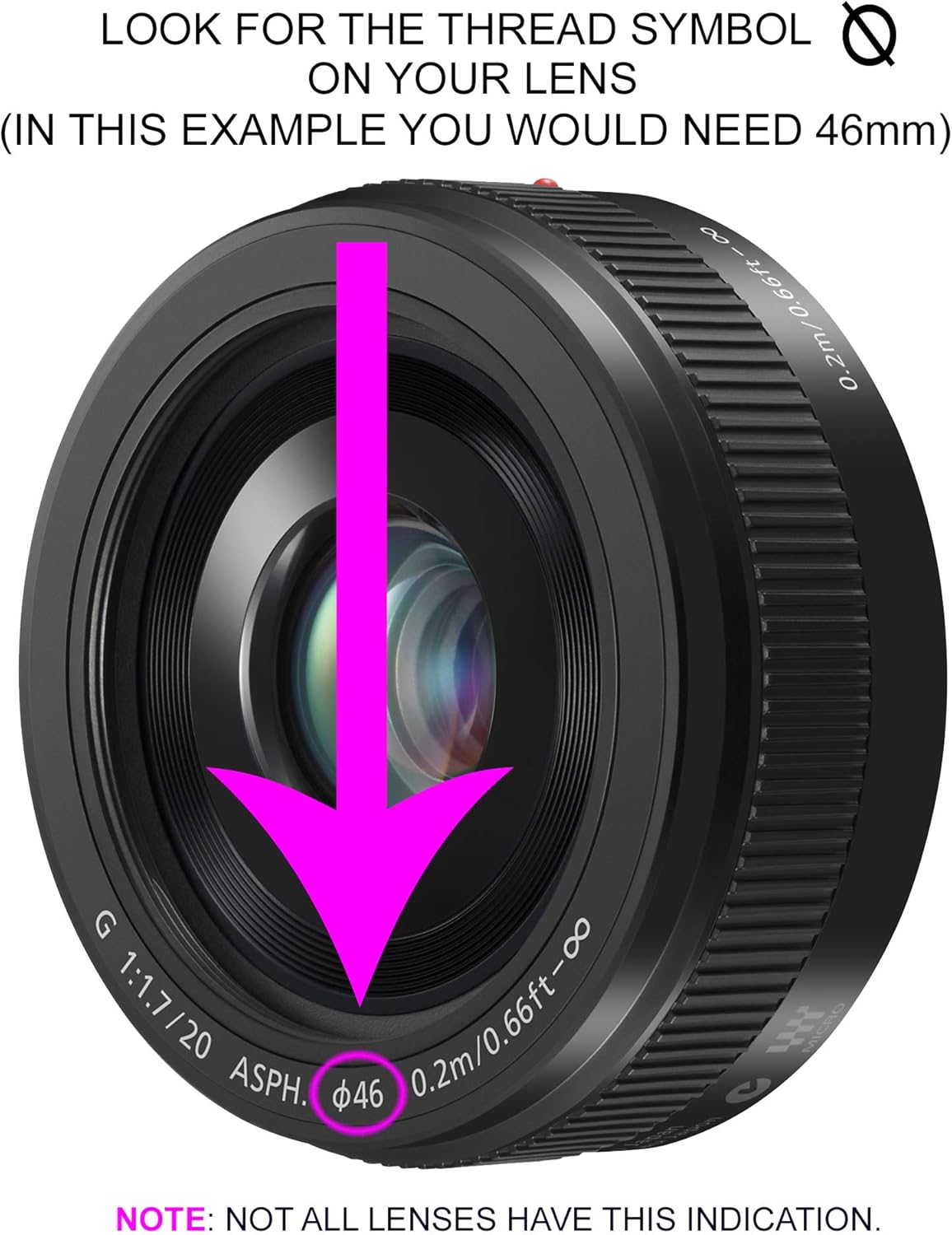 Digital Nc Pinch GX85 (37mm) Lens Cap Center for Panasonic LUMIX + Lens Cap + Microfiber Cloth