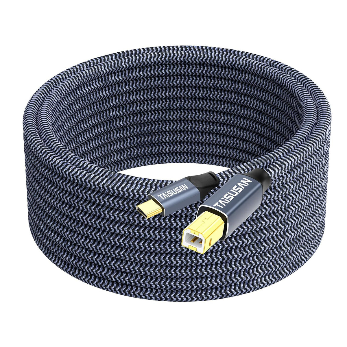 20ft, USB C Printer Cable Compatible With Keyboard, MacBook Pro/Air, Printers and Scanners - USB B to C MIDI Cable