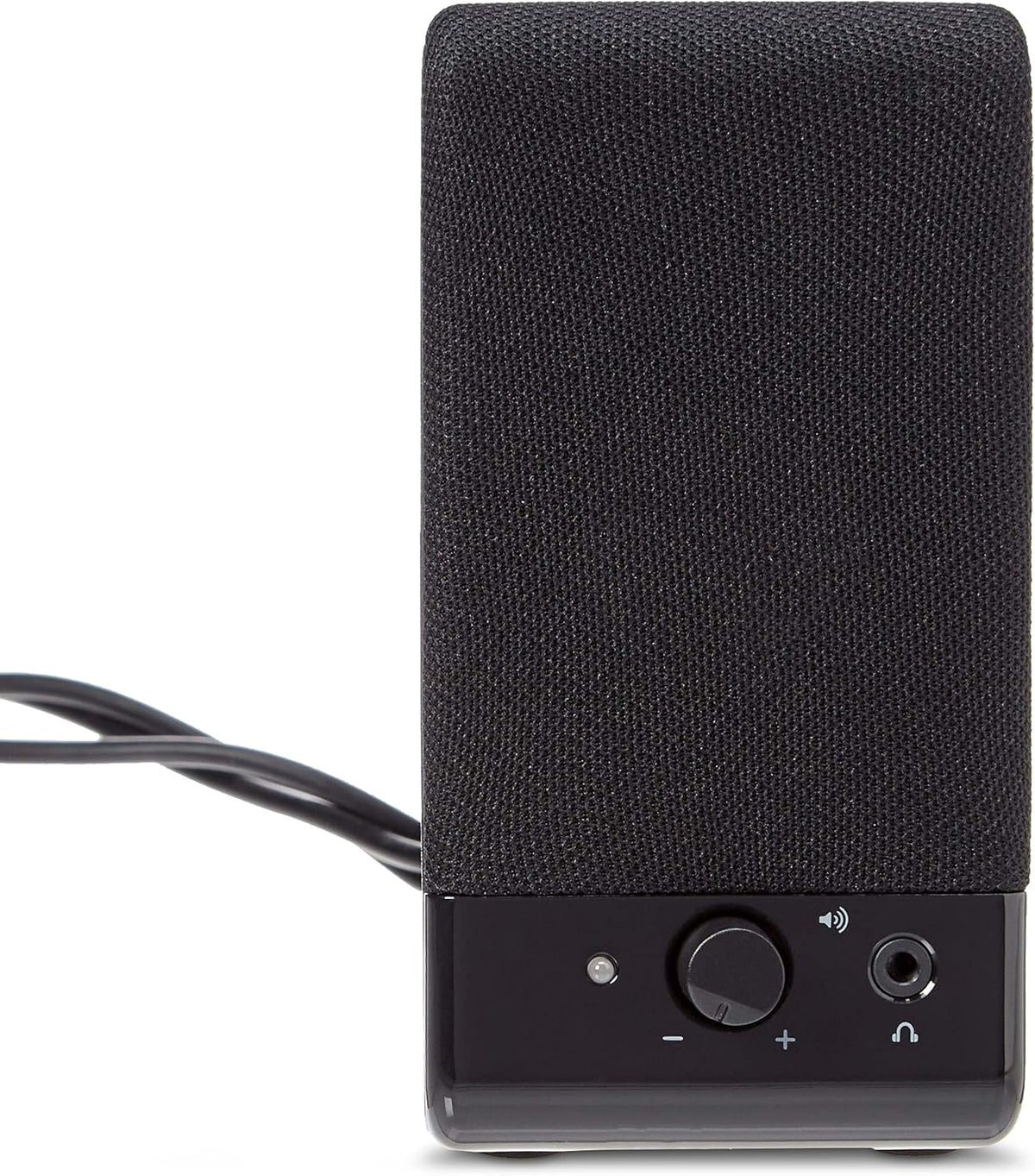 Amazon Basics USB-Powered Computer Speakers for Desktop or Laptop PC with Volume Control, Plug-N-Play, Black
