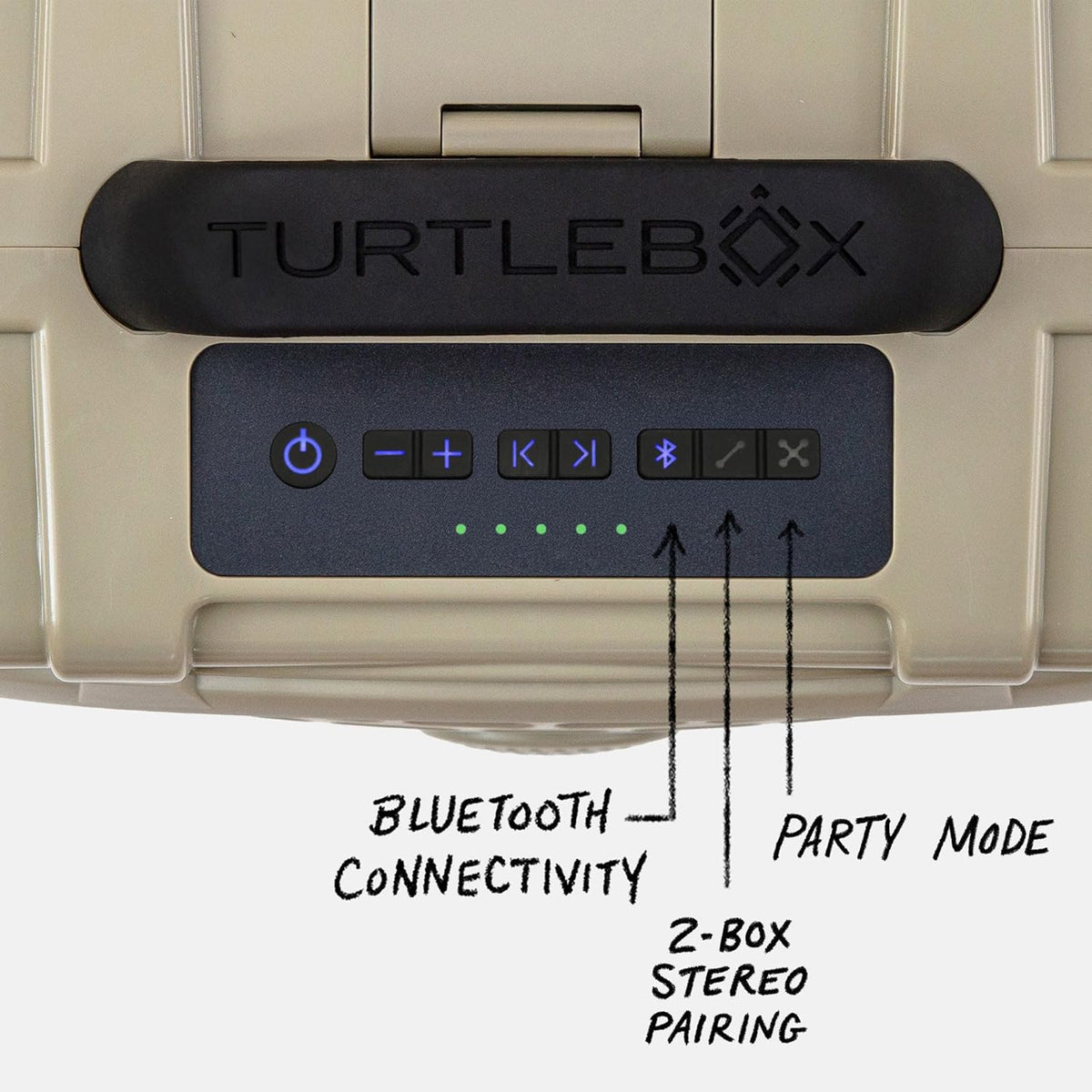 Turtlebox Original Gen 3: Portable Outdoor Bluetooth Speaker – Ultra-Loud (120dB), Waterproof (IP67), Rugged, Impact-Resistant, 3-Day Battery | Party Mode: Unlimited Pairing Stereo, Tan/Blaze Orange