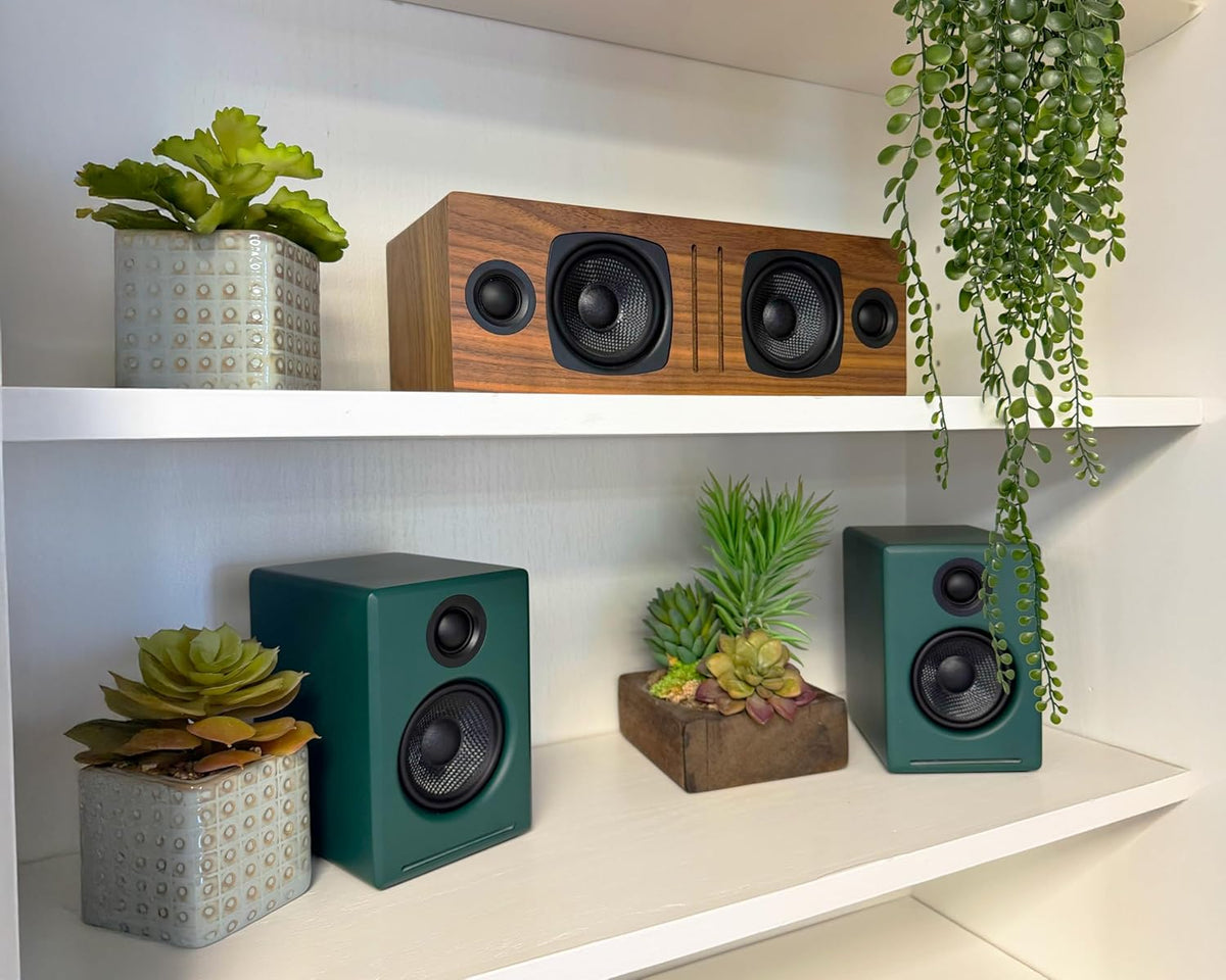 Audioengine A2+ Desktop 24 Bit Limited Edition Wireless Bluetooth Desktop Speakers - 60W Computer Speakers for Music and Gaming Accessories