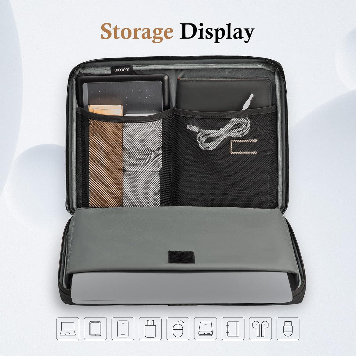 Laptop Sleeve Case, 15.6 17.3 14 13.3 12.3 inch TSA Laptop Sleeve Computer Carrying Bag