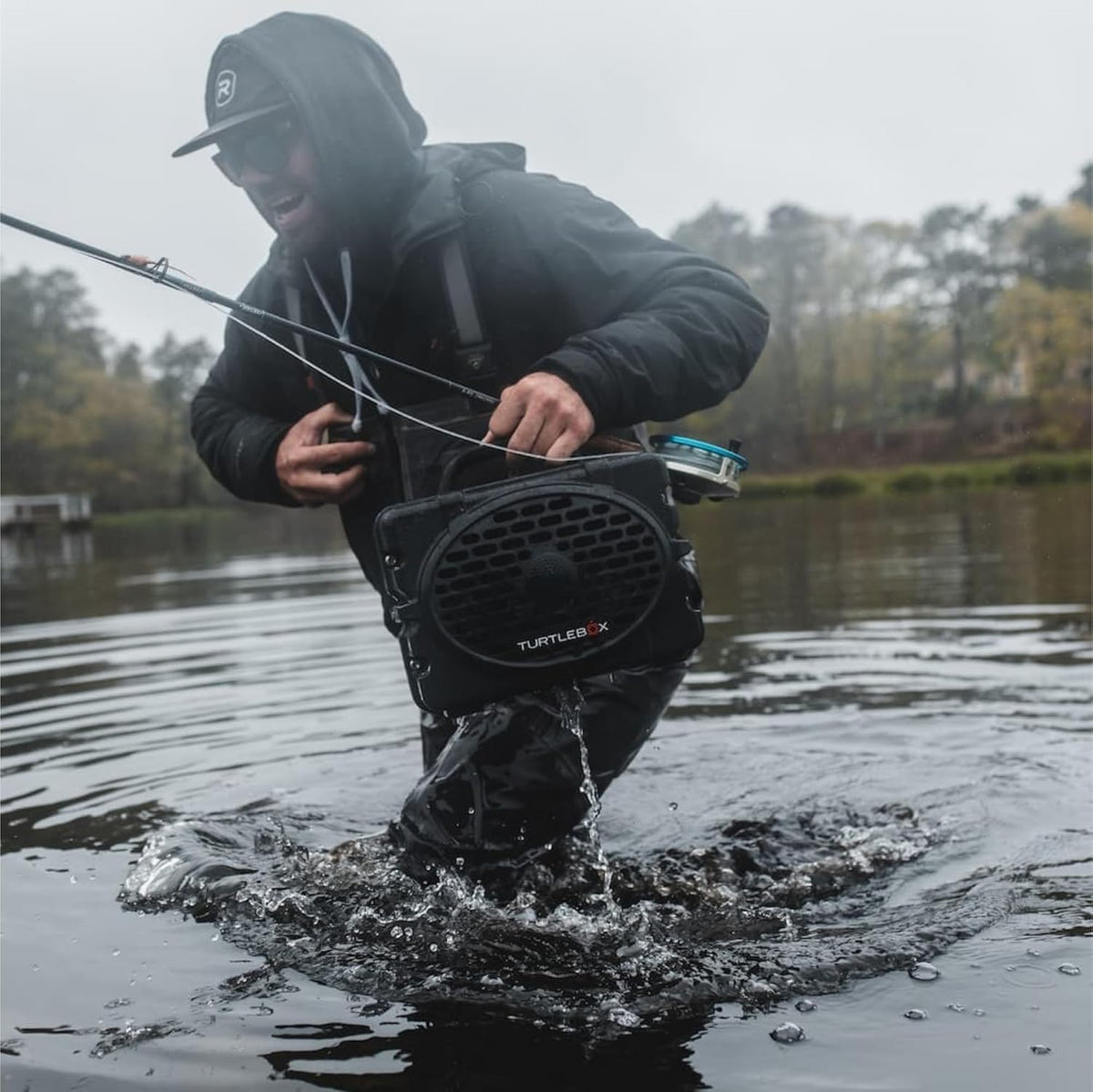 Turtlebox Original Gen 3: Portable Outdoor Bluetooth Speaker – Ultra-Loud (120dB), Waterproof (IP67), Rugged, Impact-Resistant, 3-Day Battery | Party Mode: Unlimited Pairing for Stereo Sound, Gray