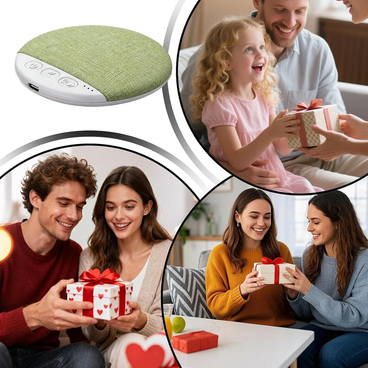 Generic White Noise Pillow Speaker - Under Pillow Speaker for Sleeping | Portable Wireless Sleep Aid Sound Machine |