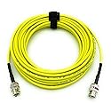 AV-Cables 12G 4K HD SDI BNC - BNC Cable 4855R Mini RG59 (6ft, Yellow)