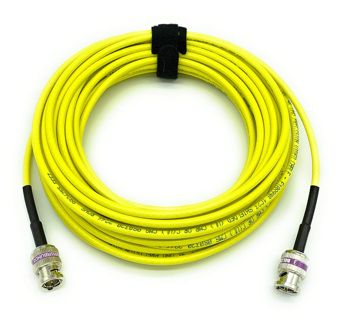 AV-Cables 12G 4K HD SDI BNC - BNC Cable 4855R Mini RG59 (6ft, Yellow)