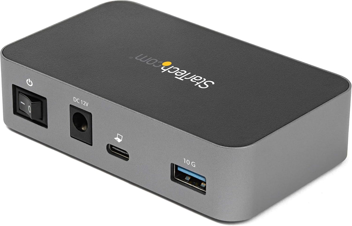StarTech.com 4-Port USB C Hub - USB 3.2 Gen 2 (10Gbps) - 3x USB-A & 1x USB-C - Powered - Universal Power Adapter Included , TAA (HB31C3A1CS)