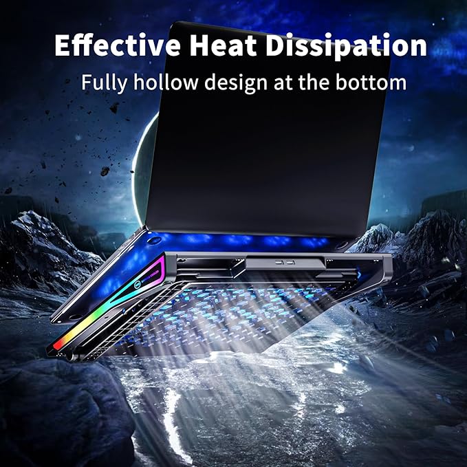 AICHESON S039 Laptop Cooler and Gaming Laptop Cooling Stand AA2 Set