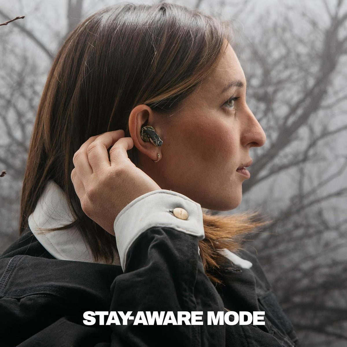 Skullcandy Dime Evo Wireless Earbuds, Bluetooth Headphones, Noise Isolating Fit, Up to 36 Hours Battery, Microphone for iPhone Android, Easy Carry with Clip-Anywhere Case - Realtree Edge Colors Black