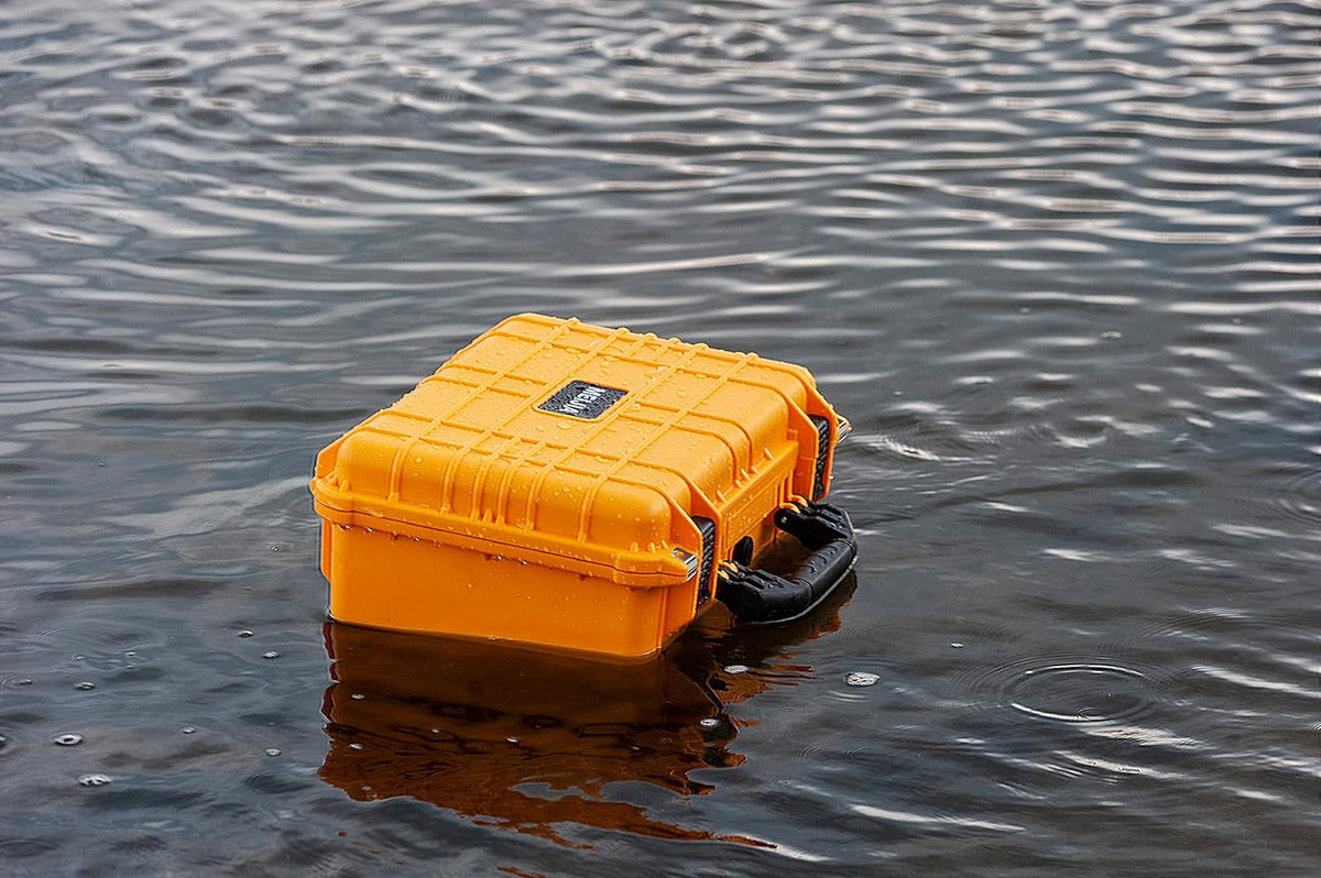MEIJIA Portable All Weather Waterproof Camera Case With Foam,Fit Use of Drones,Camera,Equipments,Pistols,15.98x12.99x6.85inches