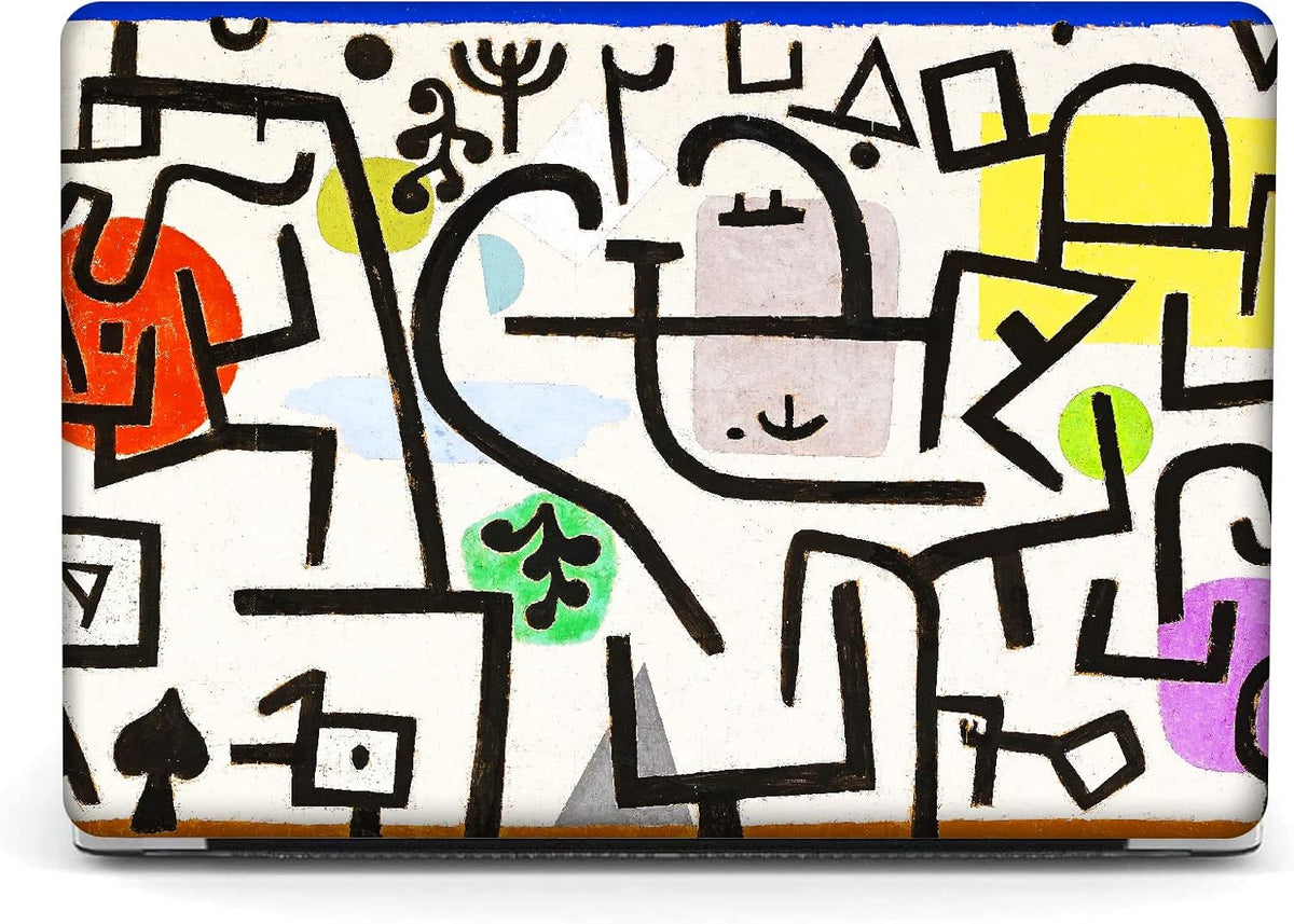 Compatible with MacBook Pro 13 inch Art Case Skin, 2022, 2021, 2020-2018 Release A1708 Abstract Hard Shell with Keyboard Cover & Screen Protector (Picture of A Journey by Paul Klee)